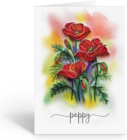 Japanese Peach Blossom Greeting Card | Happy New Year 3D Quilling Card Flower | Paper Handmade- Design Greeting Card for Christmas Birthday Anniversary - Love Mom with Envelop (Peach Blossom) in Saudi Arabia