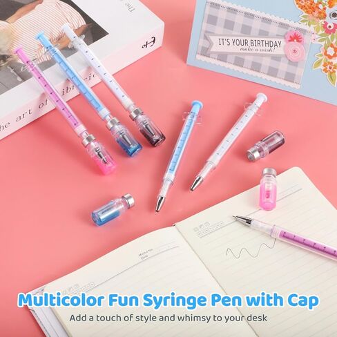100 PCS محقنة أقلام ، أقلام ممرضة ممتعة قابلة للسحب ، أقلام حجرية متعددة الألوان ، تبرعات الحفلات ، اللوازم المدرسية التمريضية ، الهدايا الفريدة للممرضات ، الأطباء ، الحبر الأسود (100) in Saudi Arabia