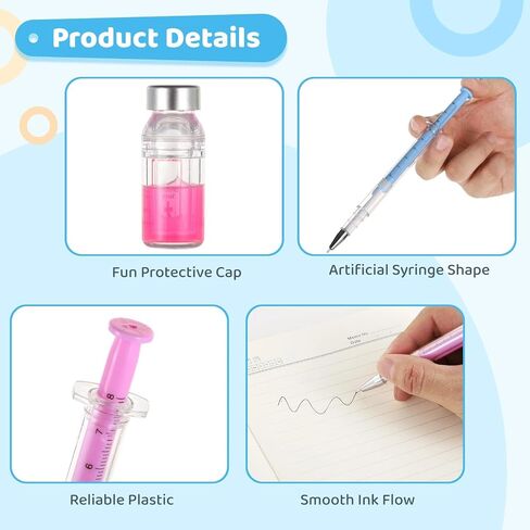 100 PCS محقنة أقلام ، أقلام ممرضة ممتعة قابلة للسحب ، أقلام حجرية متعددة الألوان ، تبرعات الحفلات ، اللوازم المدرسية التمريضية ، الهدايا الفريدة للممرضات ، الأطباء ، الحبر الأسود (100) in Saudi Arabia