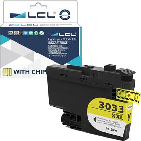 LCL Compatible Ink Cartridge Pigment Replacement for Brother LC3033 XXL LC3033XXL LC3033Y for Brother MFC-J995DW MFC-J995DW XL MFC-J815DW XL MFC-J805DW MFC-J805DW XL (Yellow 1-Pack)