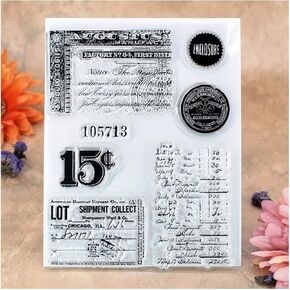 Kwan Crafts Shipment Collect Label Clear Stamps for Card Making Decoration and DIY Scrapbooking