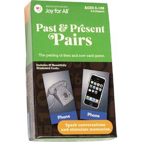 Past & Present Pairs - Fun Family Card Games for Seniors, Their Families and Care Partners - Compare Today and Yesterday's Stories for Game Night