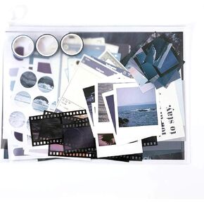 MAXLEAF 64PCS Literary Vintage Ins Style Scrapbook Bullets Journals Decoration Material Pack for DIY Scrapbook Album Decoration with Poster Tapes Stickers (Dream)
