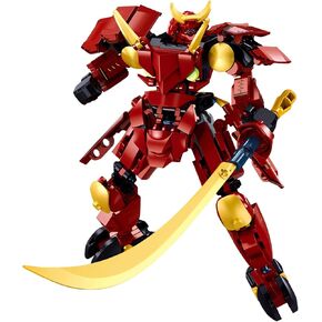 Samurai Mech Warrior Model Building Sets, Robot with Long Swords and Openable Cockpits Building Blocks Toy Set, 236 Pieces Creative Collectible Gift for Adults Man Teens Boys 6+