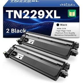 INK4U Compatible Toner Cartridges Replacement for TN229XL TN229 Black Toner Cartridges tn229xlbk tn229bk to Use with MFC-L3780CDW HL-L3280CDW MFC-L3720CDW HL-L3220CDW HL-L3300CDW Printer (2 Pack)