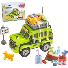 City Off-Roader Car Building Sets Toys, Compatible with Lego City Car Toys for Ages 6 7 8-14+, City Vehicles Building Kit with Bear, Great Gifts for Boys, Kids, Adult