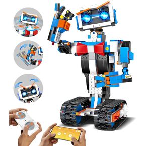 STEM Robot Toys Building Kits, Aukfa Building Toys for Boys Age 8-12, App & Remote Control Blocks Engineering Science Learning Educational Coding DIY Stem Projects Robot Gifts for Boys & Girls(635PCS)