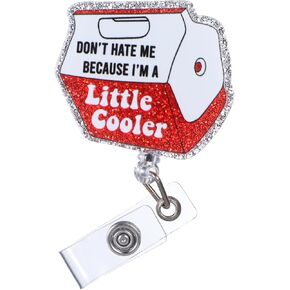Cute Badge Reel Chains Women Nurse Badge Reels Accessories Funny Badge Holder for Teacher White Elephant Gifts Sturdy Cute Badge Reel Charms Cool Metal Personality Enamel Brand Name Folder