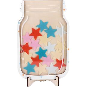 Magnetic Reward Jar for Classroom Board, Incentive Reward Jars for Kids, Magnetic Star Jar Reward Systemfor Student Rewards Incentive Behavior Responsibility Classroom Tools