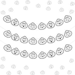 Dumplings Party Decorations Banner Garland, 3pcs Glitter Little Dumpling Birthday Baby Shower Party Banner Garlands for Chinese Food Decorations Baby 1st Birthday Baby Shower