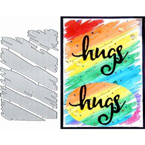 Painting Frame Metal Die Cuts, Painting Frame Metal Cutting Dies Cut Stencils Card Paper Craft DIY Template Metal Cutting Dies Album Embossing Paper Dies for Card Making Scrapbooking