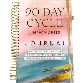 Journal - 90 Day Habits Planner for Network Marketing - مخطط البيع المباشر لكتب التسويق MLM - مجلة كتاب التسويق الشبكي - دورة 90 يومًا إلى مجلة التسويق العادات الجديدة