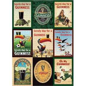 Official Guinness 1000 Piece Jigsaw Puzzle With Guinness Ads Design