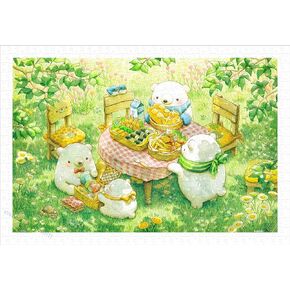 Pintoo Jigsaw Puzzles 600 Piece for Adults - ちっぷ - Picnic Time Beautiful Plastic Puzzle for Home Decor Zero Dust Easy Storage [H2316]