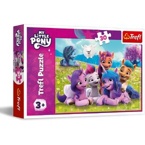 Trefl My Little Pony 60 قطعة Jigsaw Puzzle مع أصدقاء طباعة ، لغز DIY ، المرح الإبداعي ، بانوراما كلاسيكية للبالغين والأطفال من 4 سنوات