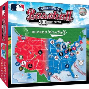 Baby Fanatic Mlb1001: MLB League Map 500Pc Puzzle