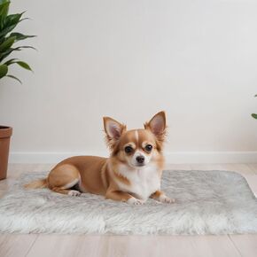 MAVERICK Premium Dog Bed, Orthopedic Dog Bed with High-Grade Memory Foam, Luxurious Faux Fur Sleep Surface, Water-Resistant Liner, Removable & Washable Cover, Non-Slip Bottom for Comfort & Support