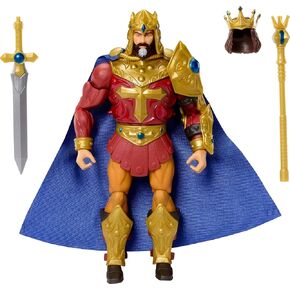 Masters of the Universe Masterverse 7 بوصة ، New Eternia King Randor ، Motu Toy Hero of Eternia ، Cape & Armor ، 30 inclessulations