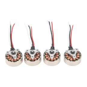 RC Airplane Motor, 4PCS 1503 Airplane Brushless Motor 7.4V RC Electric Motor for 4 Axes Remote Control Airplanes, Excellent Metal RC Motor