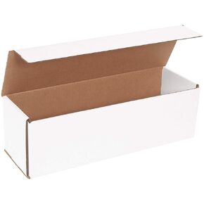 BOX USA BM1655 Corrugated Mailers, 16" x 5" x 5", White (Pack of 50)