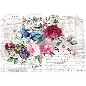 Redesign DÉCOR TRANSFERS® – Imperial Garden Size 44"x30", Cut INTO 6 Sheets 655350635534 Rub on Transfer for Wall or Furniture Decoration
