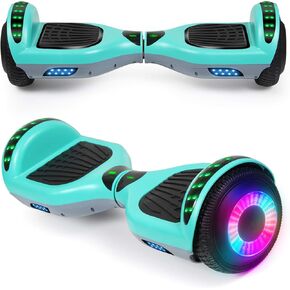 SISIGAD A12 Mixed Color Hoverboard, with Bluetooth and Colorful Lights Self Balancing Scooter