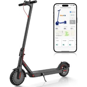 Caroma Electric Scooter البالغين ، محرك 350W/500W قوي ، أقصى 18/30 ميلًا ، السرعة القصوى 20/25 ميلاً في الساعة ، 8.5 "/10 '' إطارات صلبة ، قابلة للطي مع نظام فرامل مزدوج وتطبيق (L1/C1)