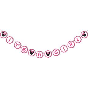 Minnie Mouse-Baby Party Party Banner Decoration Supplies -Baby Supplies Backdrop Decoring Decor