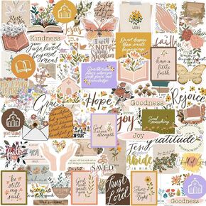 110PCS Vision Board Stickers Prayer Board Supplies for Women Prayer Board Motivational Inspirational Boho Christian Stickers for Planner, Journal, Vision Board Party
