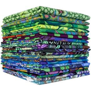 Cool - August 2024 Fat Eighth Bundle (20 Pieces) by Kaffe Fassett Collective for FreeSpirit (KFC.COOLAUG24.20FE)