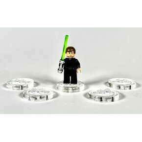Minifigure Sliders Clear Acrylic 10 Pack, Designed for Lego Minifigures, Lego Minifigure Display Stand