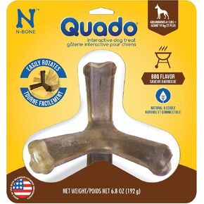 N-bone adado التفاعلية العلاج ، نكهة الشواء ، كبيرة ، hickory (701207) 6.8 أونصة (حزمة 1)