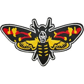 Cute-Patch Silence of The Lambs Death's Head Moth Embroidered Iron On Patch T Shirt Transfer