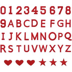 MECCANIXITY 78 Pcs Iron on Letters and Numbers, 2 Inch A-Z Letter Patches and 0-9 Number Patches for Clothing Green Iron on Numbers Small Embroidered Patches for Jacket Clothes Hat Sock DIY
