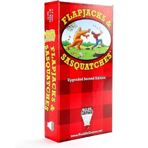 Prolific Games Flapjacks & Sasquatches - Upgraded 2nd Edition, Family Card & Dice Game for 2-8 Players, 20-Minute Rounds, Fun for Kids & Adults, Perfect for Family Game Nights and Camping Trips