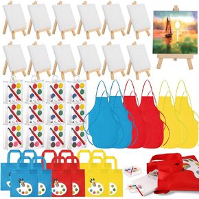 Watercolor Paint Set of 24 - Art Stuff for Kids Party Favors - Mini Watercolor Set Goodie Bags for Kids Birthday Party - Art Party Supplies for Kids Painting Class