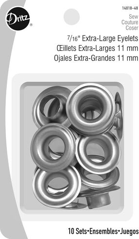 Dritz 7/16 "Extra-Large و 10 مجموعات وجبات فضية وعدد in Kuwait