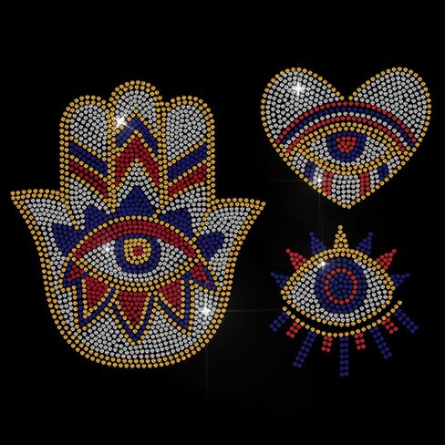 MAYJOYDIY Music Note Rhinestone Iron on Hotfix Transfer Decal White Music Iron On Rhinestone Crystal T-Shirt Transfer Heat Transfer Bling Patch Rhinestone Sticker for Jacket Bags Jeans Craft in Kuwait