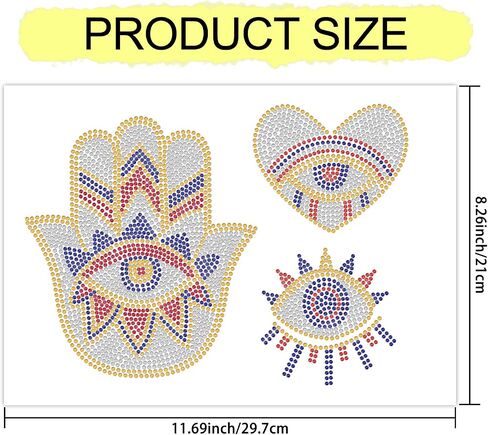 MAYJOYDIY Music Note Rhinestone Iron on Hotfix Transfer Decal White Music Iron On Rhinestone Crystal T-Shirt Transfer Heat Transfer Bling Patch Rhinestone Sticker for Jacket Bags Jeans Craft in Kuwait