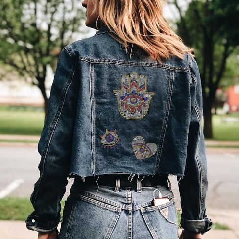 MAYJOYDIY Music Note Rhinestone Iron on Hotfix Transfer Decal White Music Iron On Rhinestone Crystal T-Shirt Transfer Heat Transfer Bling Patch Rhinestone Sticker for Jacket Bags Jeans Craft in Kuwait