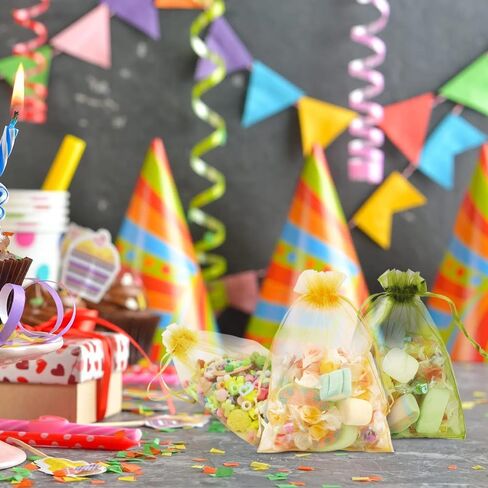 أكياس أورجانزا ، أكياس أورجانية محضات بيضاء 5 "× 7" 50 PCS أكياس شبكية أكياس الرباط أكياس الرباط أكياس مجوهرات صغيرة أكياس الحلوى in Kuwait