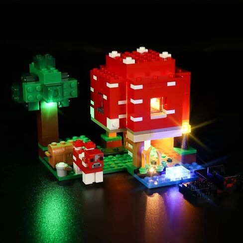 LED Light Kit for Lego Minecraft The Mushroom House 21179 Building Kit, Lighting Set Compatible with Lego 21179 (Lights Only, No Lego Models) in Saudi Arabia