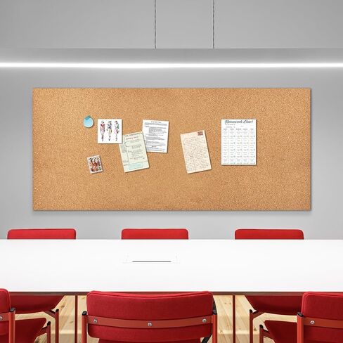 لفة لوحة الفلين ذاتيا 3MM ، 1/8 "لوحات الفلين السميكة للجدران ، حوالي 36" x48 "لوحة Cork Board للمكتب ، المنزل ، المدرسة (90 * 120 ، Y) in Saudi Arabia
