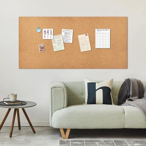 لفة لوحة الفلين ذاتيا 3MM ، 1/8 "لوحات الفلين السميكة للجدران ، حوالي 36" x48 "لوحة Cork Board للمكتب ، المنزل ، المدرسة (90 * 120 ، Y) in Saudi Arabia