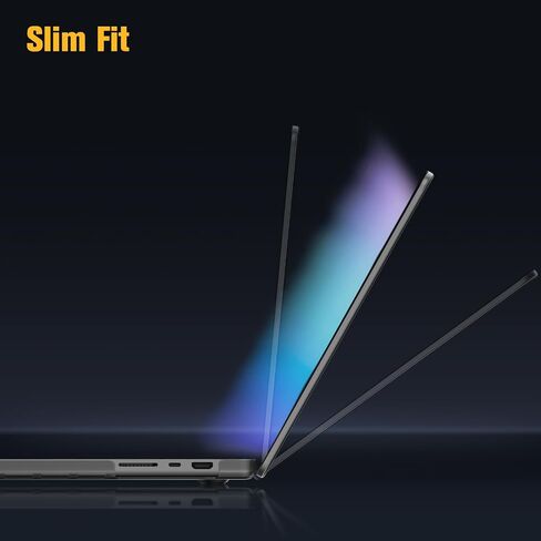 Fintie Case for MacBook Pro 16 Inch A3403 A3186 A2991 A2780 A2485 (2024 2023 2022 2021 Release) with M4 M3 M2 M1 Chip, [100% Corresponds to Official Colour] Premium Slim Matte Cover, Frost Black in Saudi Arabia