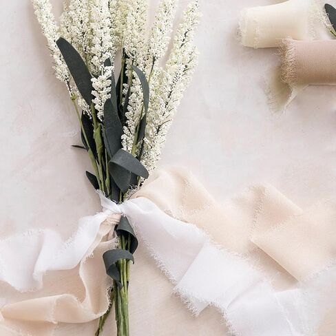 1-1/2 "× 22YD شيفون شريط الحرير شرائط ملونة مختلطة مجموعة 5.5yd × 4 لفات Fringe Fabring صديقة للبيئة لدعوات الزفاف ، والباقات الزفاف ، والزخارف ، والهدايا المرفقة وصنع القوس in Kuwait