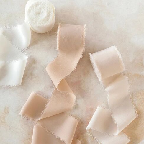 1-1/2 "× 22YD شيفون شريط الحرير شرائط ملونة مختلطة مجموعة 5.5yd × 4 لفات Fringe Fabring صديقة للبيئة لدعوات الزفاف ، والباقات الزفاف ، والزخارف ، والهدايا المرفقة وصنع القوس in Kuwait