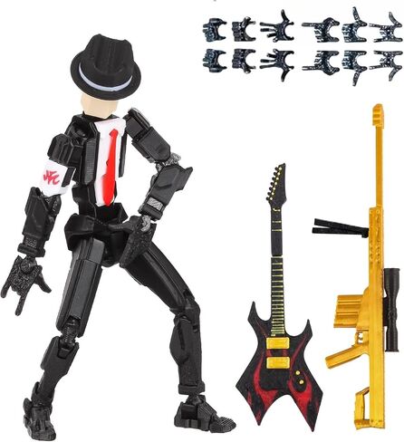 T13 Action Figure Assembly مكتملة ، الشكل ثلاثي الأبعاد المطبوع T13 Figure ، The Dummy 13 مناسبة جدًا لمكاتب المكاتب وزينة كعكة أعياد الميلاد in Saudi Arabia