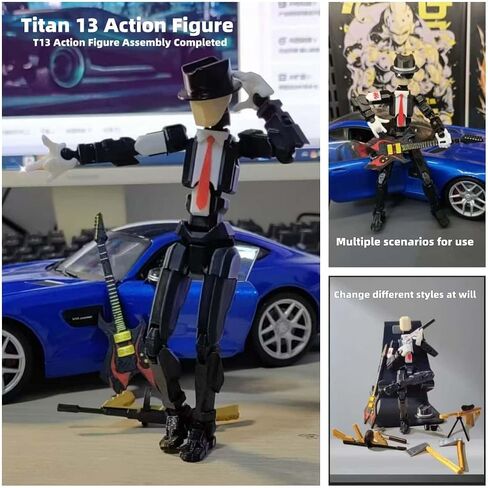 T13 Action Figure Assembly مكتملة ، الشكل ثلاثي الأبعاد المطبوع T13 Figure ، The Dummy 13 مناسبة جدًا لمكاتب المكاتب وزينة كعكة أعياد الميلاد in Saudi Arabia