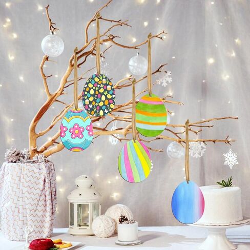 40Pcs Crosses Unfinished Wooden Gift Ornaments DIY Craft Activity Paintable Blank Natural Crosses Cutouts Hanging Wood Slices for Easter Sunday Kids Classroom Art Crafts Party Supplies in Saudi Arabia